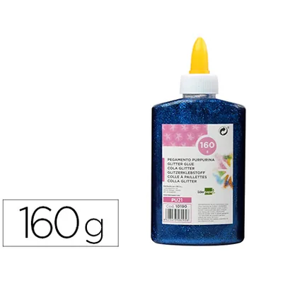 Purpurina Pegamento Liderpapel Fantasia Azul Metalizado Bote de 160 GR