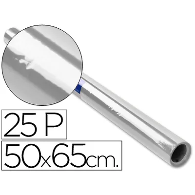 Papel Celofan Rollo Trepado Incoloro 25 Hojas de 50X65 CM