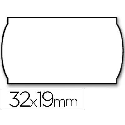 METO Etiquetas Meto Onduladas 32X19 MM Blanca ADH.2 Rollo 1000 Etiquetas