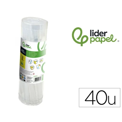 LIDERPAPEL Barra Termofusible Liderpapel de 7 MM de Diametro X 200 MM de Alto Bote de 40 Unidades