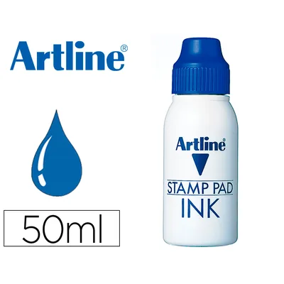 ARTLINE Tinta Tampon Artline Azul Bote 50 Cc