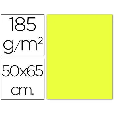 GUARRO Cartulina Guarro Amarillo Limon 50X65 CM 185 GR