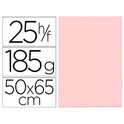GUARRO Cartulina Guarro Rosa 50X65 CM 185 GR