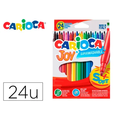 CARIOCA Rotulador Carioca Joy Caja de 24 Unidades Colores Surtidos