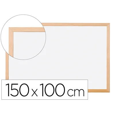 Q-CONNECT Pizarra Blanca Q-Connect Laminada Marco de Madera 150X100 CM