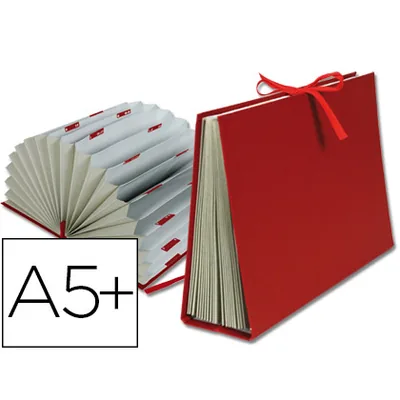 LIDERPAPEL Carpeta Fuelle Liderpapel Cuarto Carton Forrado Burdeos