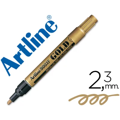 ARTLINE Rotulador Artline Marcador Permanente Tinta Metalica EK-900 Oro Punta Redonda 2.3 MM