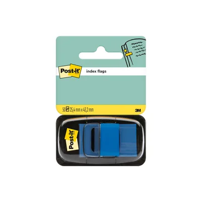 POST-IT Banderitas Separadoras 680-2 Azul Dispensador de 50 Unidades