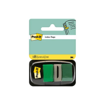 POST-IT Banderitas Separadoras 680-3 Verde Dispensador de 50 Unidades