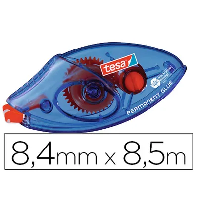 TESA Pegamento Tesa Roller Permanente Ecologico Desechable 8,4 MM X 8,50 M