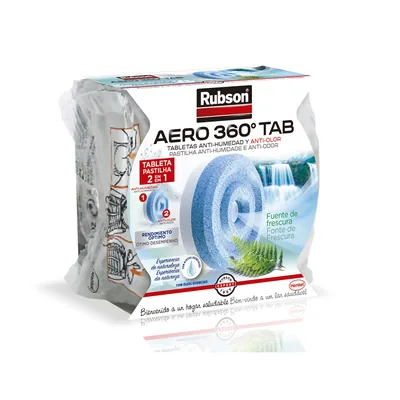 RUBSON Recambio Pastilla Deshumidificador Rubson Aero 360º Aromaterapia Frescura