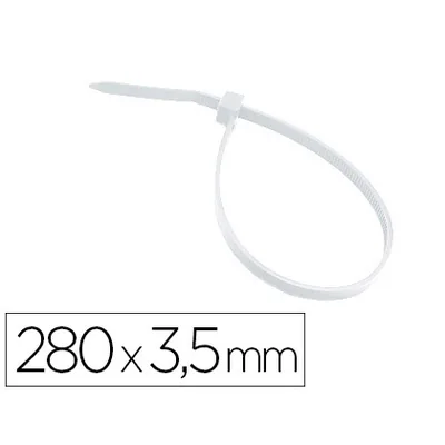 BLANCA Brida 3M para Interior Blanca 280X3,5 MM Bolsa de 100 Unidades