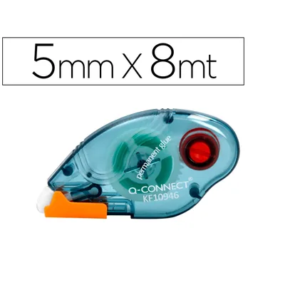 Q-CONNECT Pegamento Q-Connect Roller Compact Permanente 6,5 MM de Ancho X 8,5 M Unidad