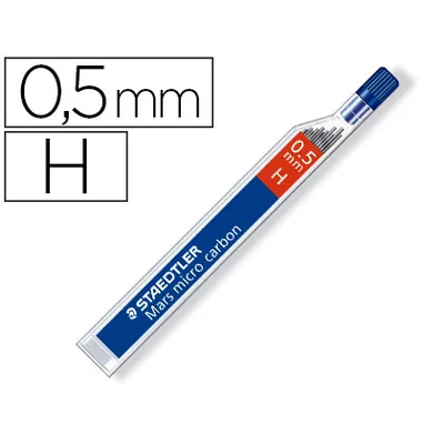 STAEDTLER Minas Staedtler Mars Micro Grafito 0,5 MM H Tubo con 12 Unidades