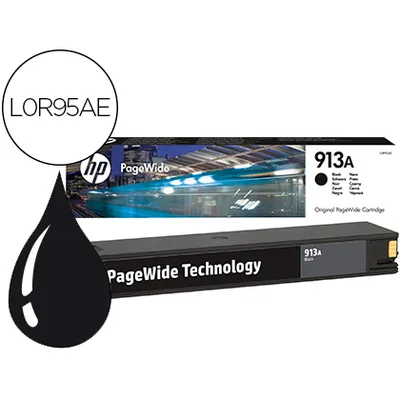 HP Ink-jet Hp 913A Pagewide 352 Mfp 377 / P57750 / P55250 / 452 / 477 / 552 Negro 3.500 Pag