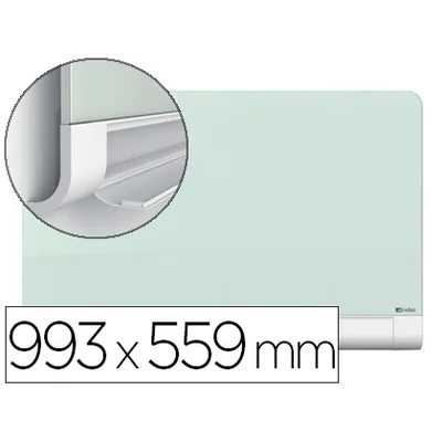 NOBO Pizarra Blanca Nobo Diamond Cristal Magnetica Esquinas Redondas 993X559 MM