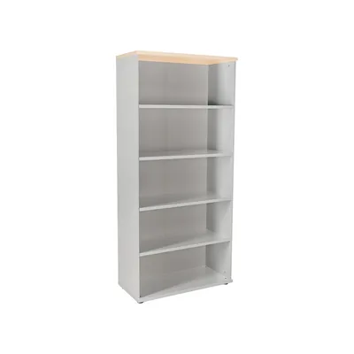 ROCADA Armario Rocada con Cuatro Estantes Serie Store 195X90X45 CM Acabado Gris/haya
