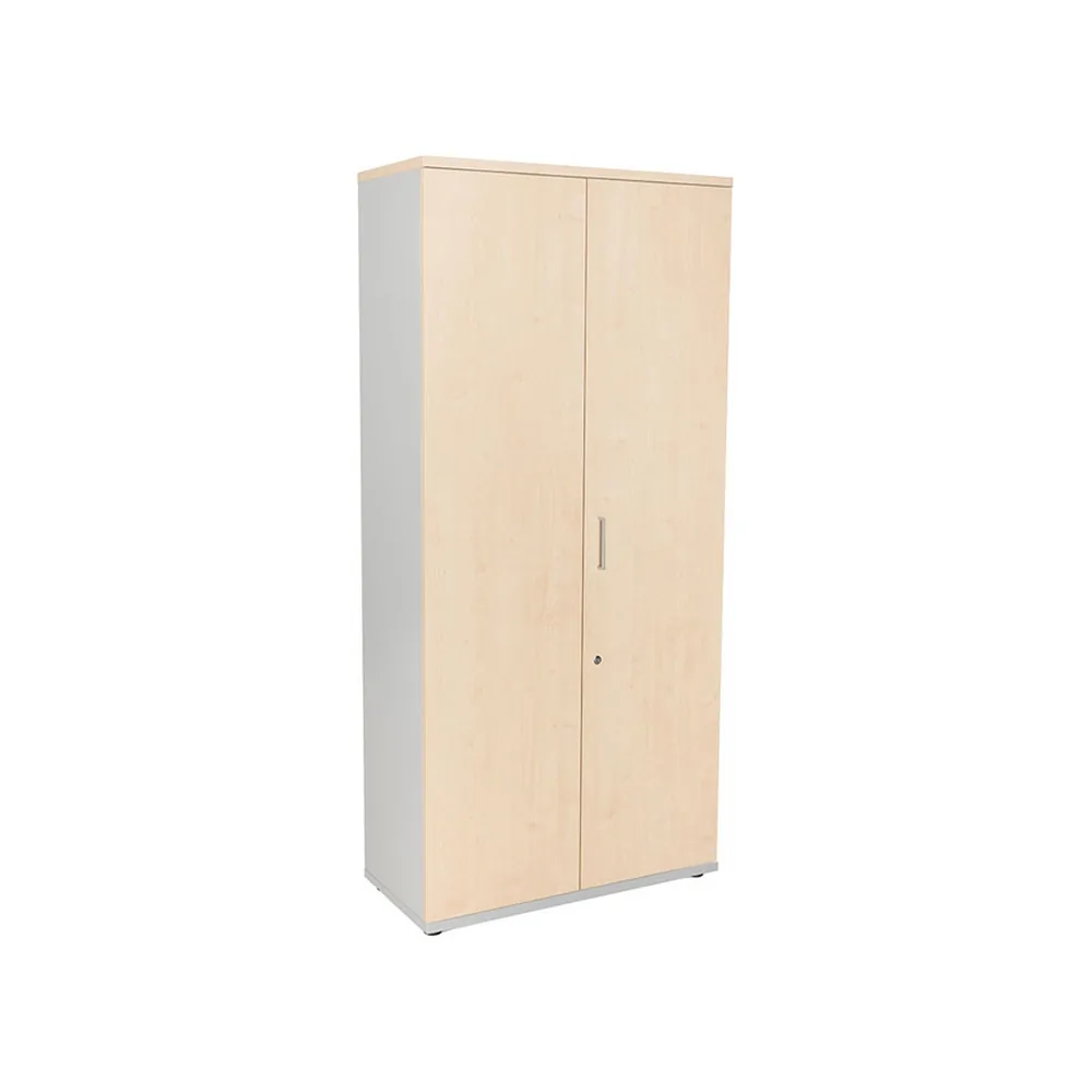Armario Rocada con Cuatro Estantes y Dos Puertas Serie Store 195X90X45 CM Acabado AN01 Gris/haya
