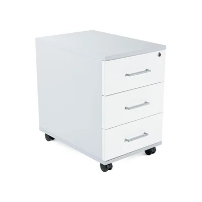 ROCADA Cajonera Rocada con Tres Cajones Serie Store 60X40X60 CM Acabado Gris/blanco