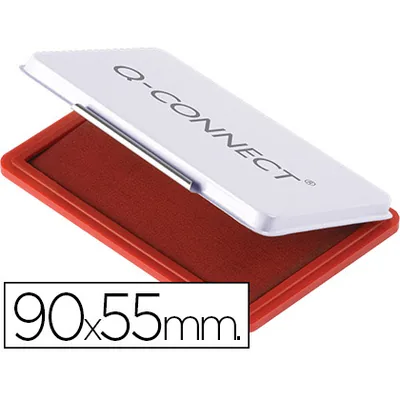 Q-CONNECT Tampon Q-Connect Nº3 90X55 MM Rojo