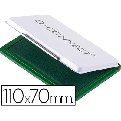 Q-CONNECT Tampon Q-Connect Nº2 110X70 MM Verde