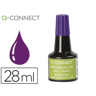 Q-CONNECT Tinta Tampon Q-Connect Violeta Bote 28 ML