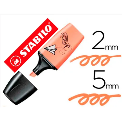 STABILO Rotulador Stabilo Boss Mini Pastel Love Melocoton Sedoso