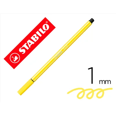 STABILO Rotulador Stabilo Acuarelable Pen 68 Amarillo Limon Punta Gruesa 1MM