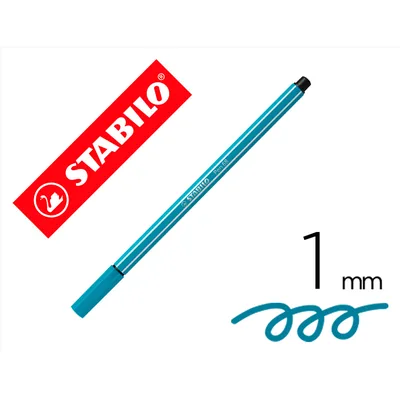 STABILO Rotulador Stabilo Acuarelable Pen 68 Azul Claro Punta Gruesa 1MM
