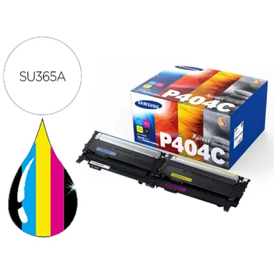 SAMSUNG Toner Samsung P404C Sl C430W / C480 / C480FN / C480FW / C480W Pack Magenta Cian Amarillo y Negro 1.000 Pag