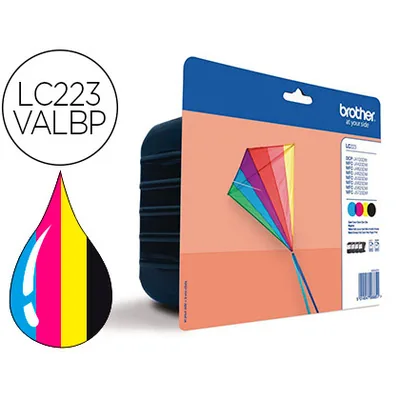 BROTHER Ink-jet Brother LC-223VALBP DCPJ4120DW / MFCJ4420DW / 4620DW / 5320DW Pack de 4 Colores 550 Paginas