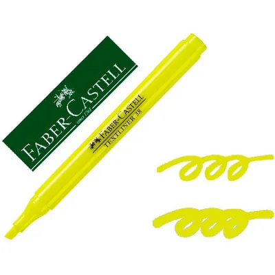 FABER CASTELL Rotulador Faber Castell Fluorescente Textliner 38 Amarillo