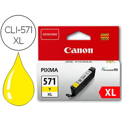 CANON Ink-jet Canon CLI-571XL Pixma MG6852 / TS6050 / TS8050 Amarillo 500 Pag