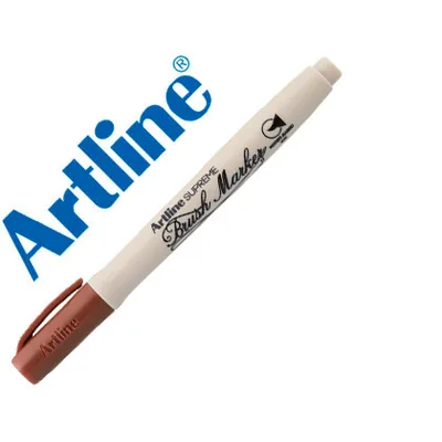 ARTLINE Rotulador Artline Supreme Brush Pintura Base de Agua Punta Tipo Pincel Trazo Variable Marron