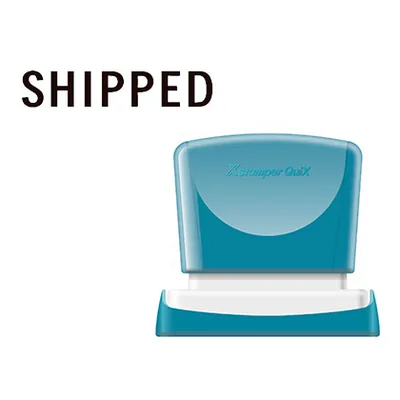 X'STAMPER Sello X'Stamper Quix Personalizable Color Negro Medidas 13X49 MM Q-13