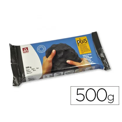 Arcilla SIO-2 Plus Negra Endurece al Aire Paquete de 500 G
