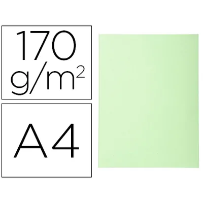 EXACOMPTA Subcarpeta Cartulina Reciclada Exacompta DIN A4 Verde Vivo 170 GR