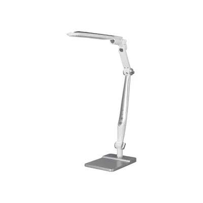 Q-CONNECT Lampara de Escritorio Q-Connect Led 9W 550 Lm Tactil 3 Niveles Color Brazo y Base Oscilantes Plateado