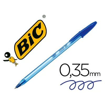 BIC Boligrafo Bic Cristal Soft Azul Punta de 1,2 MM