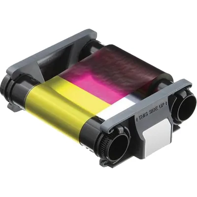 BADGY Pack de Consumible para Impresora Badgy 100 Impresiones con Cinta Color y 100 Tarjetas