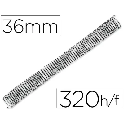 Q-CONNECT Espiral Metalico Q-Connect 64 5:1 36MM 1,2MM Caja de 25 Unidades