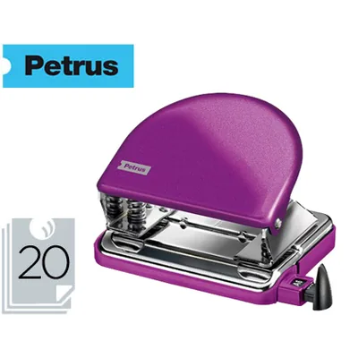PETRUS Taladrador Petrus 52 Wow Violeta Metalizado Capacidad 20 Hojas en Blister