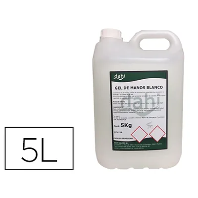 DAHI Gel de Manos Dahi Blanco Nacarado Garrafa de 5 Litros