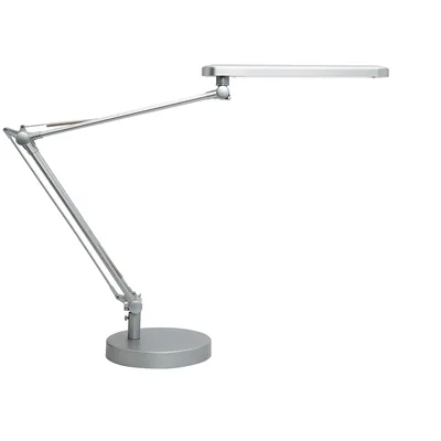 UNILUX Lampara de Escritorio Unilux Led 7W 665LM Cabezal Giro 360ºBRAZO 3 Articulaciones Gris Metalizado