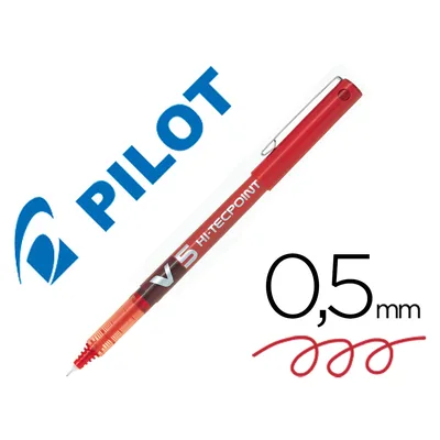 PILOT Rotulador Pilot Punta Aguja V-5 Rojo 0.5 MM