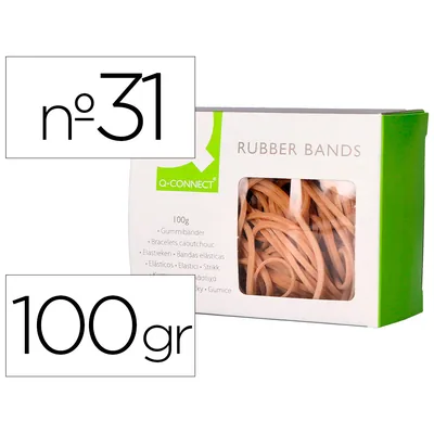 Q-CONNECT Gomillas Elasticas Q-Connect 100 GR 60X3 MM Numero 31