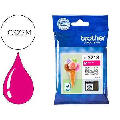 Ink-jet Brother LC3213 DCP-J572 / DCP-J772 / DCP-J774 / MFC-J890 / MFC-J895 Magenta 400 Pag