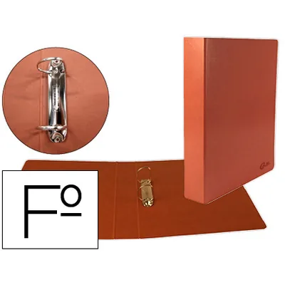LIDERPAPEL Carpeta de 2 Anillas 40MM Mixtas Liderpapel Folio Cartoncuero