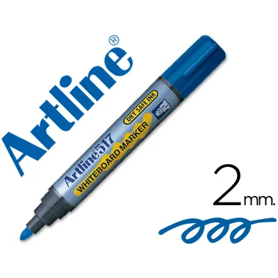ARTLINE Rotulador Artline Pizarra EK-517 Azul Punta Redonda 2 MM Tinta de Bajo Olor