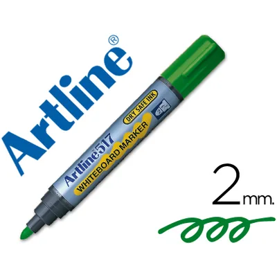 ARTLINE Rotulador Artline Pizarra EK-517 Verde Punta Redonda 2 MM Tinta de Bajo Olor